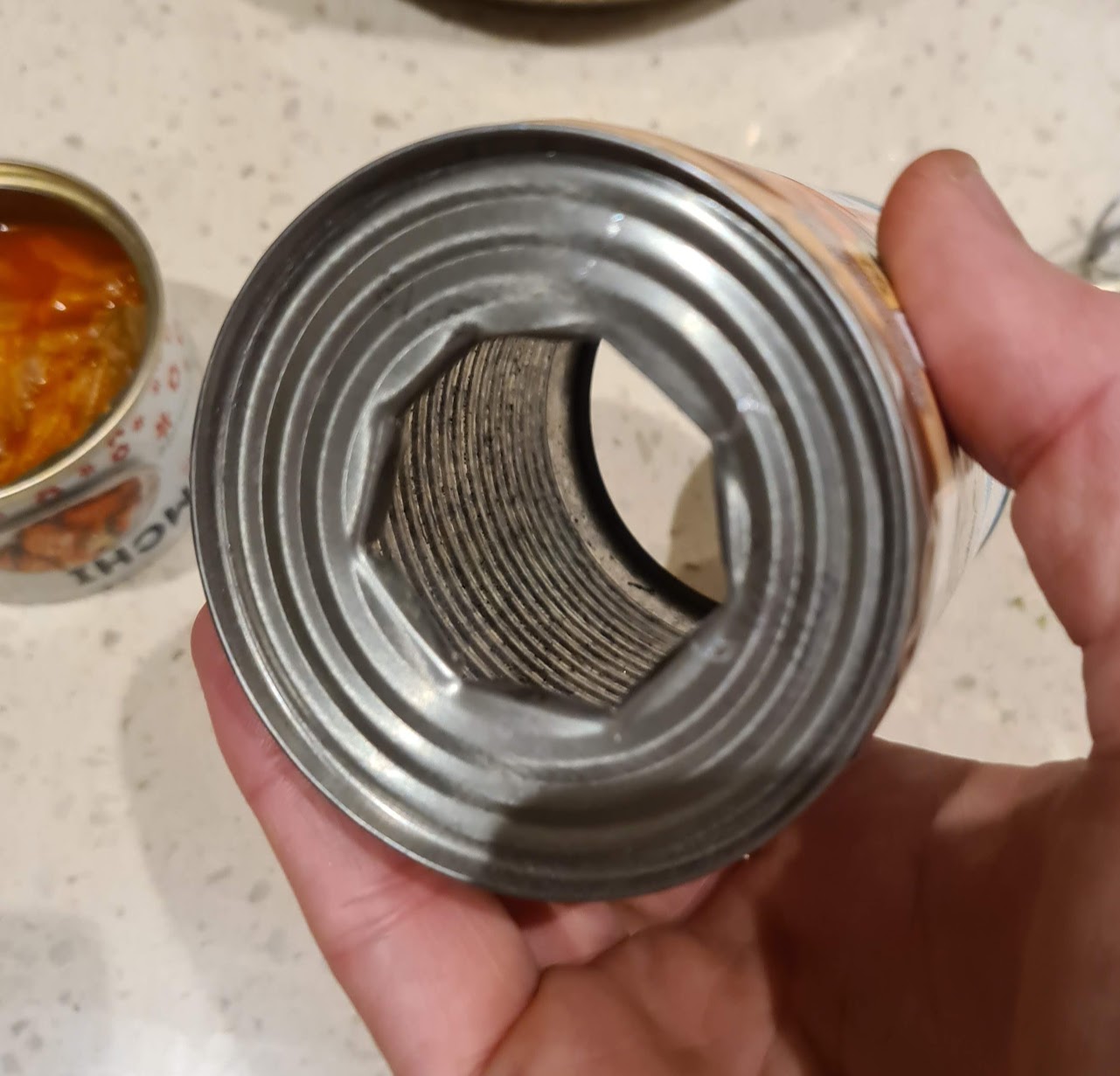 hole in can